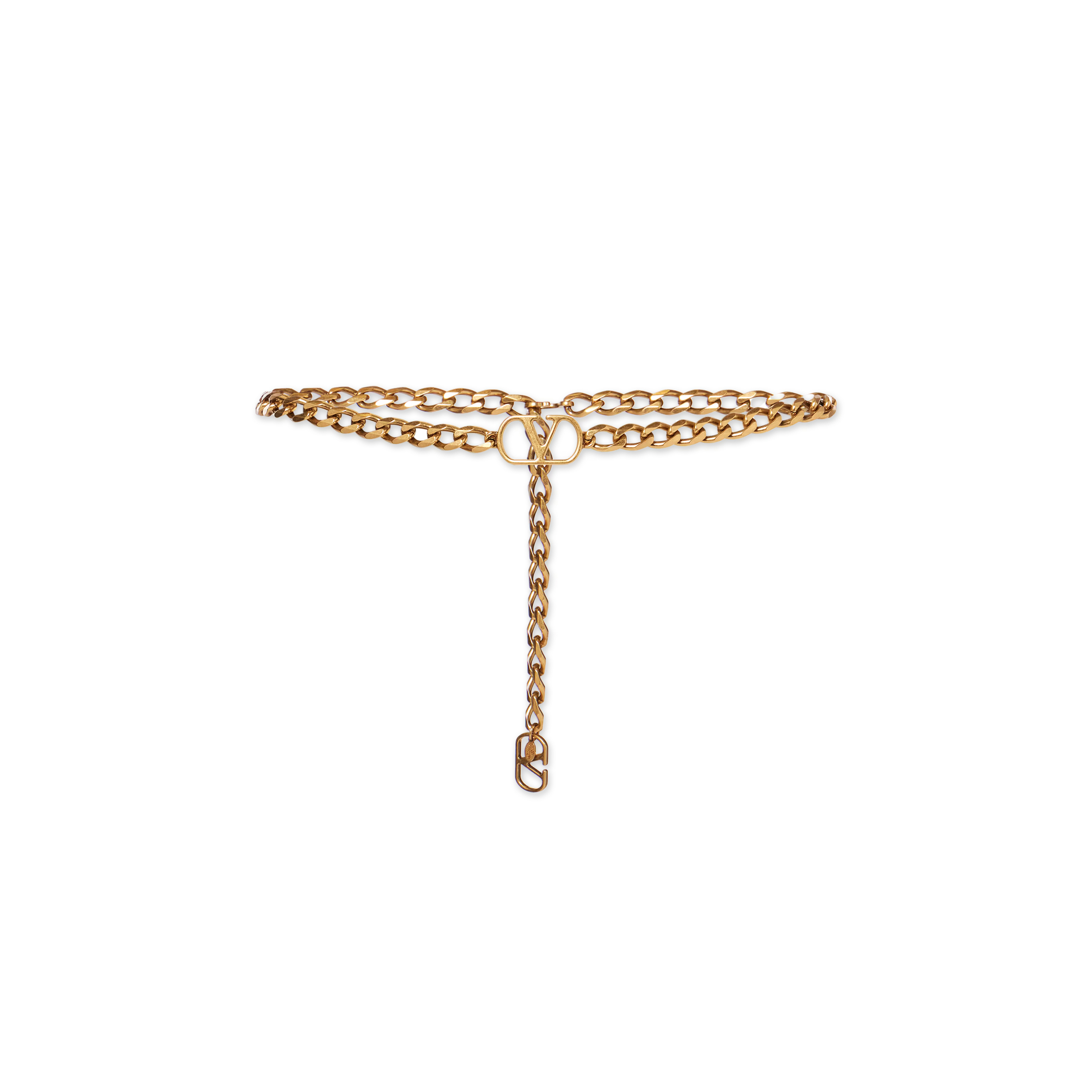 VALENTINO GARAVANI VLOGO SIGNATURE CHAIN BELT